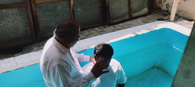 Water baptism service