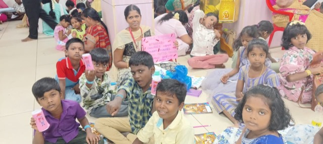 Children enjoying a Sunday School session