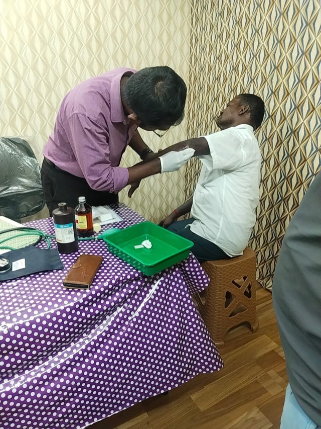 A free medical check-up at the church clinic