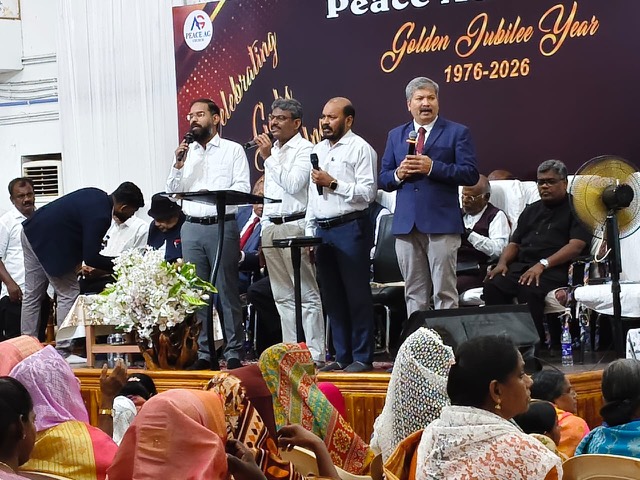 Golden Jubilee celebration on stage, 1976–2026