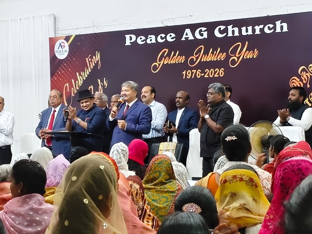 Honouring guests at the Golden Jubilee