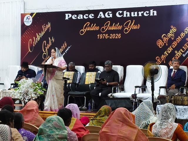 The congregation at the Golden Jubilee celebration